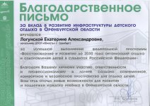 благодарственное письмо 2025